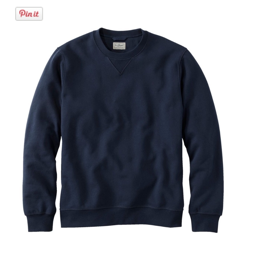 L. L. Bean Men's Katahdin Iron Works® Sweatshirt, Crewneck Navy